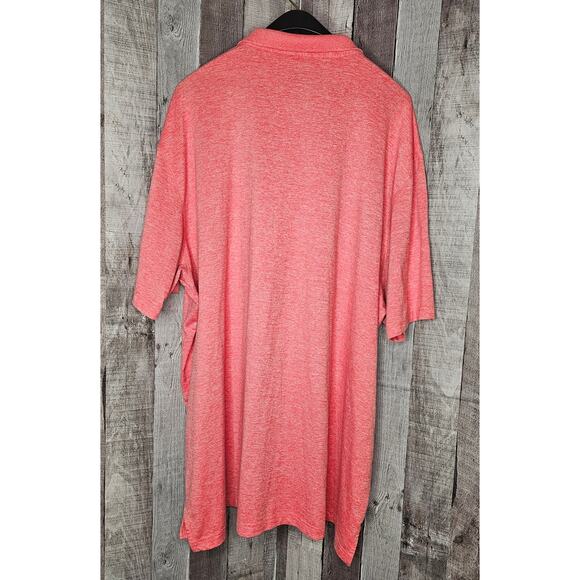 CALLAWAY Opti-Dri Golf Short Sleeve Polo SHIRT Red Poppy Textured Men's 3XL XXXL - Picture 2 of 5